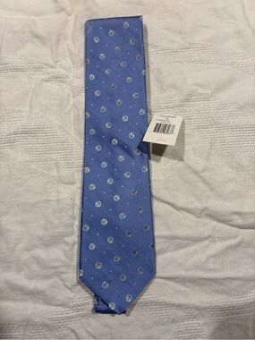 Ted Baker Periwinkle Blue Tie with Tiny Circular Motifs